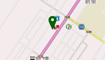 カフェレストランペニーレインの地図画像