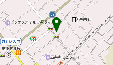 洋食屋の地図画像