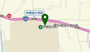 宇都宮大学 フードプラザの地図画像