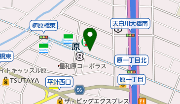 洋食花乃湯の地図画像