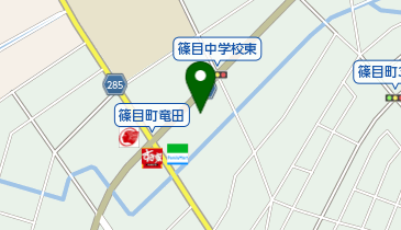 赤煉瓦 篠目店の地図画像