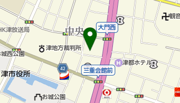 中津軒の地図画像