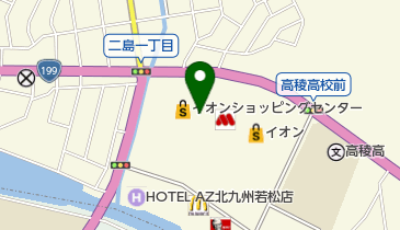 庄屋 イオン若松店の地図画像
