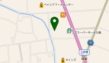 馬車道 川島インター店の地図画像