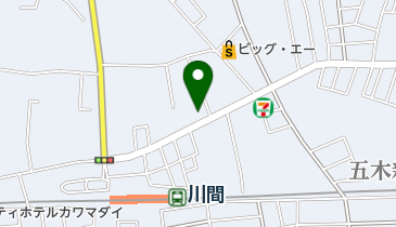 備長炭火ホルモン焼 しちりん 川間店の地図画像