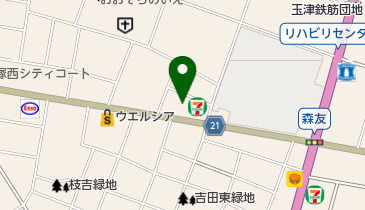 串かつかりんの地図画像