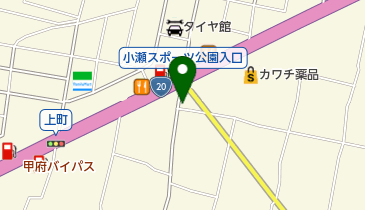 めん丸 小瀬店の地図画像