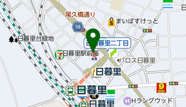 焼肉 山田屋 日暮里店の地図画像