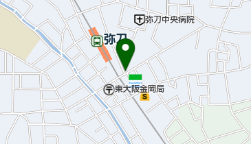 串かつ 川原田 弥刀駅前店の地図画像