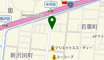 うどんや叶の地図画像