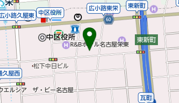 串かつの山田屋の地図画像