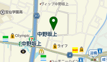 だるま寿司の地図画像