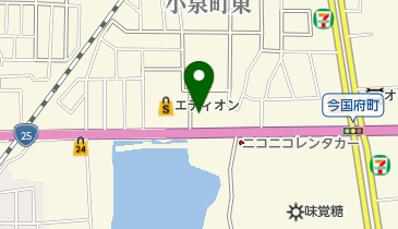 イタリア料理店 こすめあの地図画像