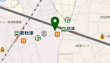 蒙古タンメン中本 (秋津店)の地図画像