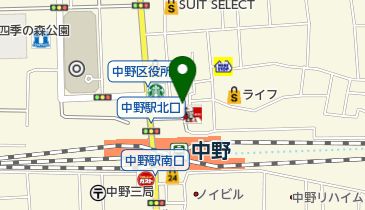 牛の四文屋 中野店の地図画像