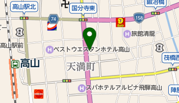 飛騨米屋の地図画像