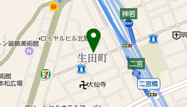 活ふく料理 宅庵の地図画像