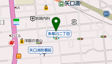 駅 矢口店の地図画像