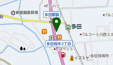 ミン王 多田店の地図画像