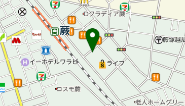 ホルモン でんぐり山の地図画像