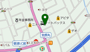 和食レストラン 万さく 砺波店の地図画像