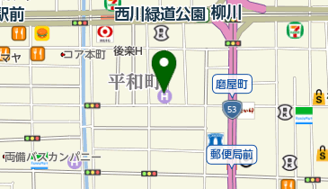 ラコスバーガー(RACCOS・BURGER)の地図画像