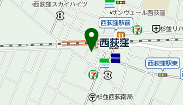 ハンサム食堂の地図画像