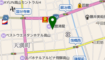 割烹なかさいの地図画像