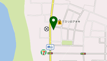 勝山食堂の地図画像