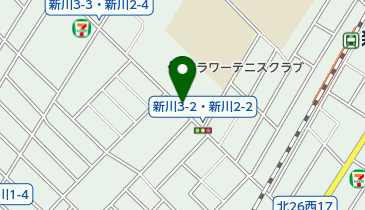 フラワーカフェの地図画像