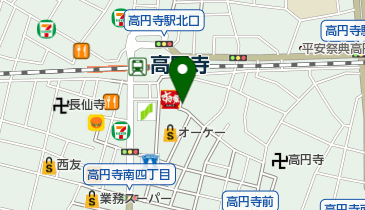 Poem MANO A MANO COFFEE 高円寺南口店の地図画像