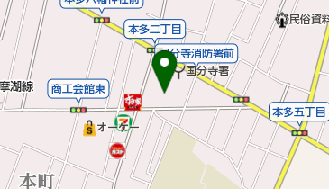 国障連喫茶 ほんだの地図画像
