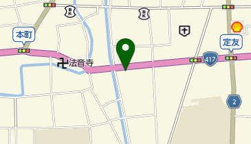 カフェ万修の地図画像