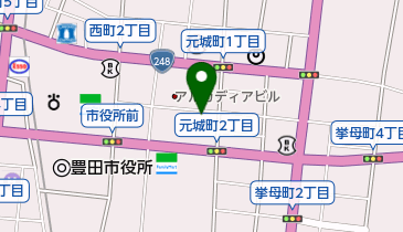 城 本店の地図画像