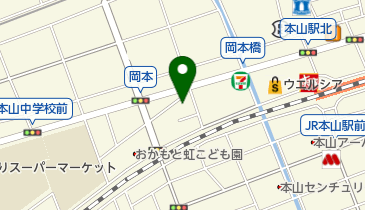 もんていにゅの地図画像