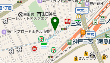 PATISSERIE TOOTH TOOTH 三宮店の地図画像