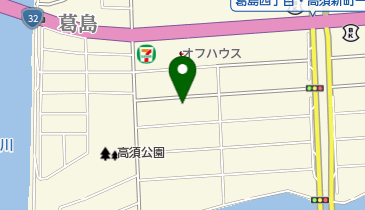 かづらしまレスト喫茶の地図画像