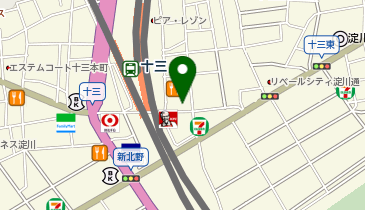 小だるま 十三駅東口店の地図画像