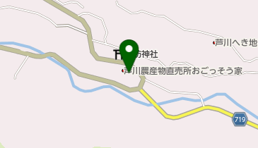 芦川農産物直売所「おごっそう家」の地図画像