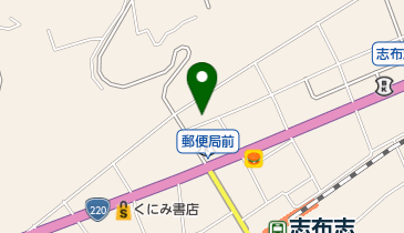 焼肉山八の地図画像