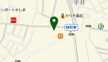 海鮮美食ながやの地図画像