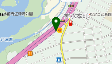 ウエスト 湖東店の地図画像