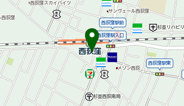 焼とりよね田の地図画像