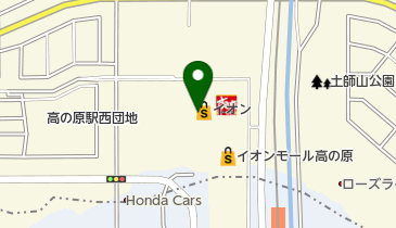 築地銀だこ イオンモール高の原店の地図画像