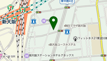 PARIWAR 新大阪店の地図画像