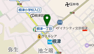 根津BAR 35zの地図画像