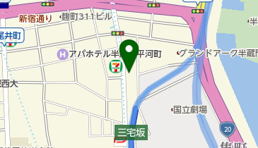 蕎麦小路 さわらびの地図画像
