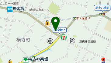魚串 さくらさく 神楽坂本店の地図画像
