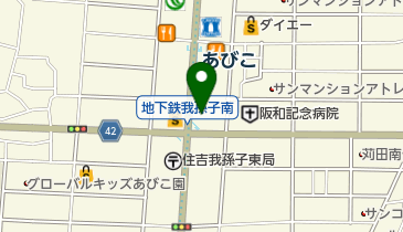 串焼 鉄板焼 くわ焼 くわくわ あびこの地図画像