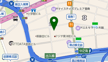とんかつ 串揚げ 堂島かつのの地図画像